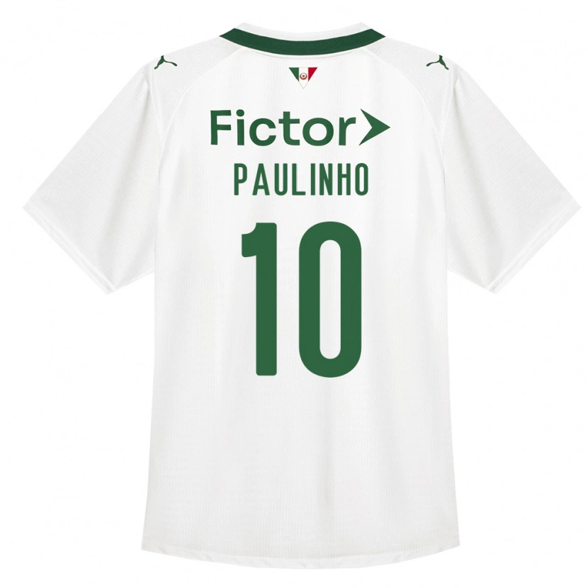 Danxen Damen Paulinho #10 Grün Weiß Auswärtstrikot Trikot 2026/27 T-Shirt