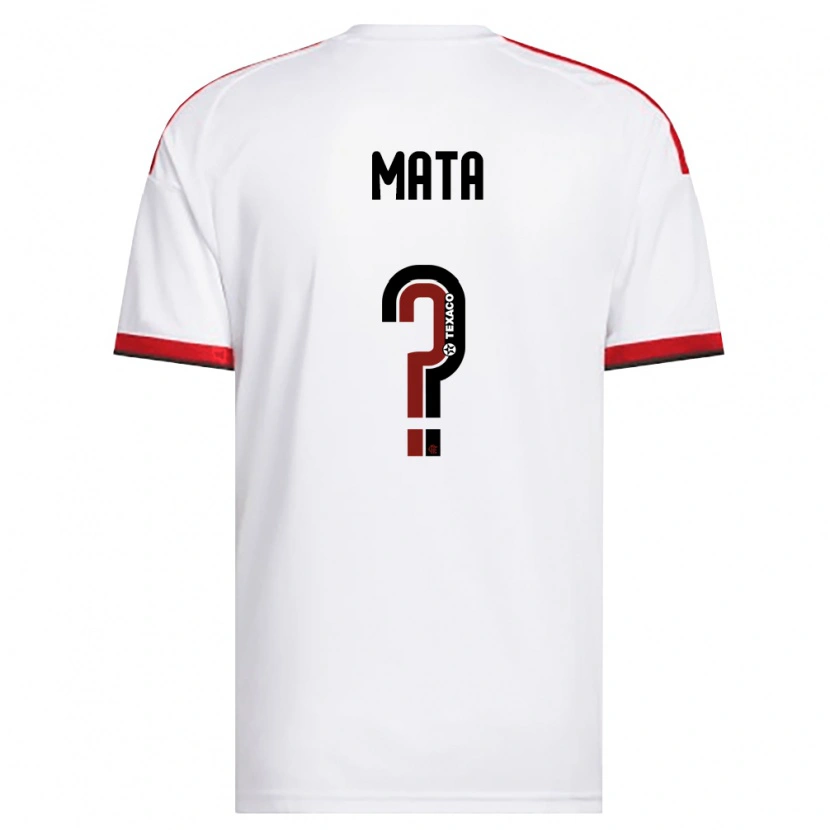 Danxen Damen Da Mata #0 Weiß Rot Schwarz Auswärtstrikot Trikot 2026/27 T-Shirt
