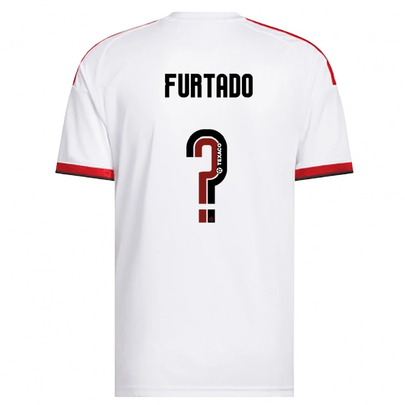 Danxen Damen Lucas Furtado #0 Weiß Rot Schwarz Auswärtstrikot Trikot 2026/27 T-Shirt