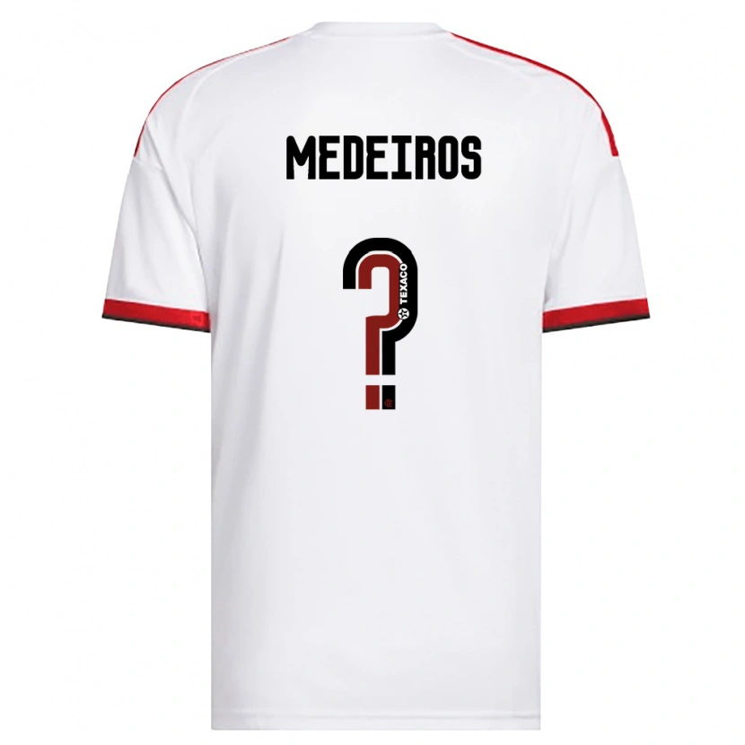 Danxen Damen Thiago Medeiros #0 Weiß Rot Schwarz Auswärtstrikot Trikot 2026/27 T-Shirt