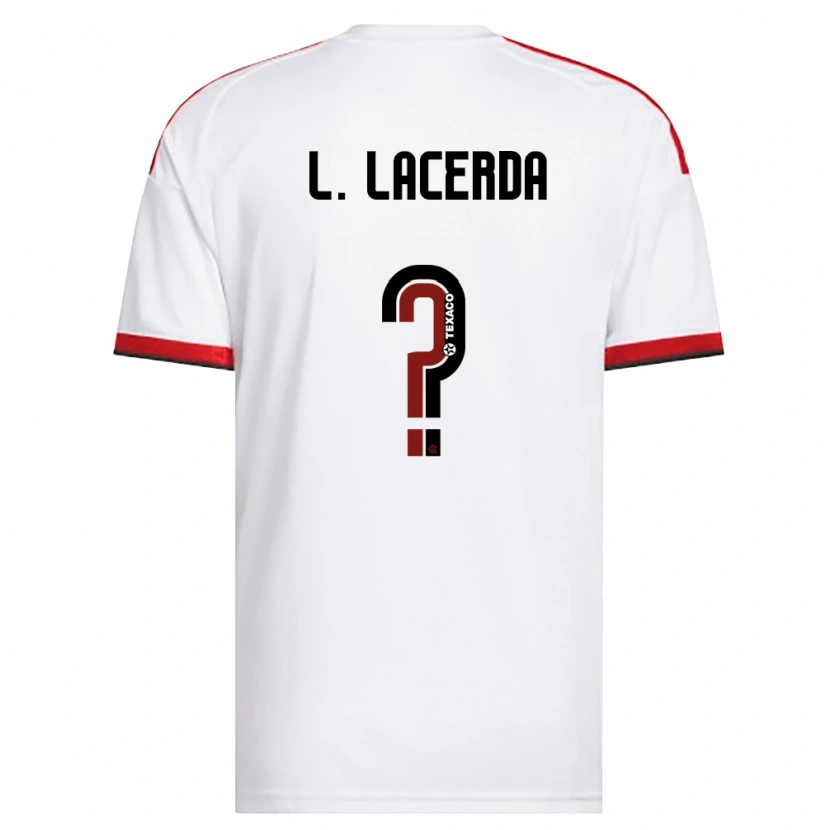 Danxen Damen Iago Lacerda #0 Weiß Rot Schwarz Auswärtstrikot Trikot 2026/27 T-Shirt
