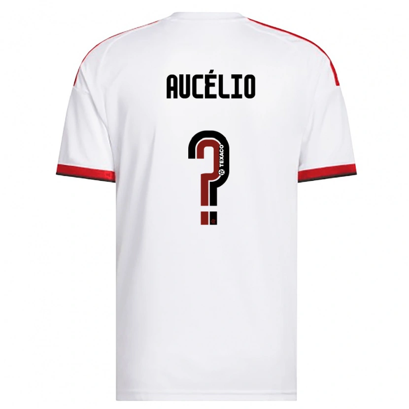Danxen Damen Luis Aucélio #0 Weiß Rot Schwarz Auswärtstrikot Trikot 2026/27 T-Shirt