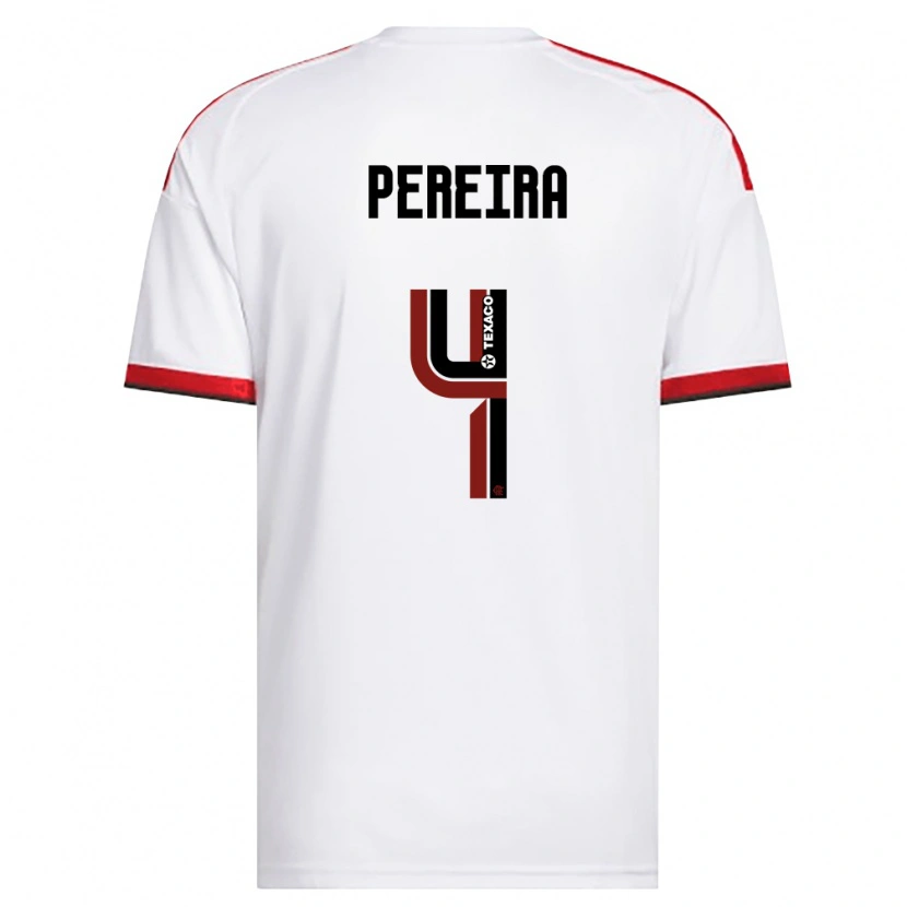 Danxen Damen Léo Pereira #4 Weiß Rot Schwarz Auswärtstrikot Trikot 2026/27 T-Shirt