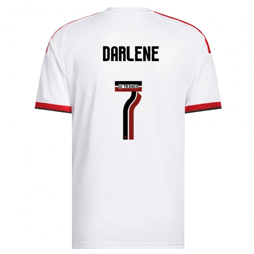 Danxen Damen Darlene #7 Weiß Rot Schwarz Auswärtstrikot Trikot 2026/27 T-Shirt