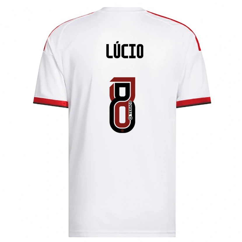 Danxen Damen Pablo Lúcio #8 Weiß Rot Schwarz Auswärtstrikot Trikot 2026/27 T-Shirt