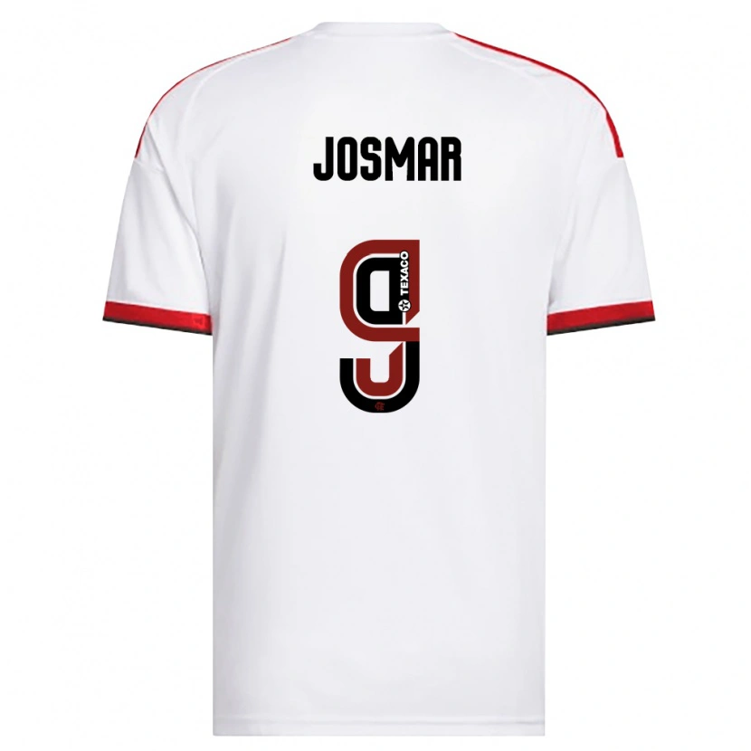 Danxen Damen Josmar Silva Miranda #9 Weiß Rot Schwarz Auswärtstrikot Trikot 2026/27 T-Shirt