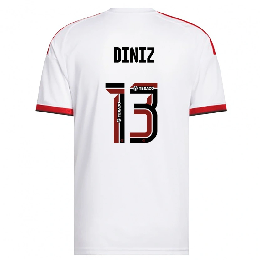 Danxen Damen Renata Diniz #13 Weiß Rot Schwarz Auswärtstrikot Trikot 2026/27 T-Shirt