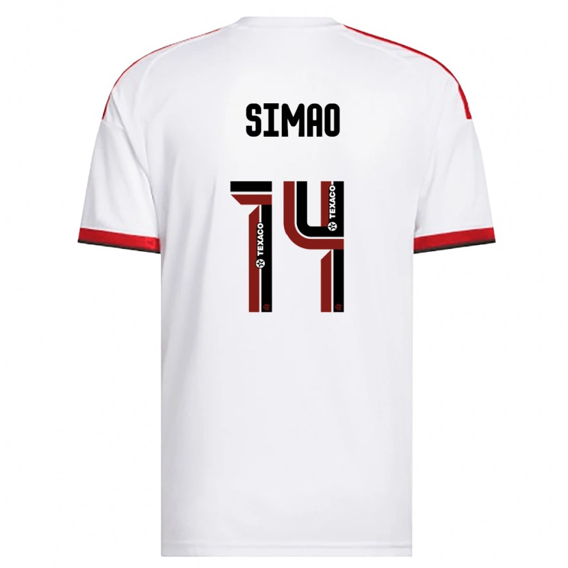 Danxen Damen Samhia Simao #14 Weiß Rot Schwarz Auswärtstrikot Trikot 2026/27 T-Shirt