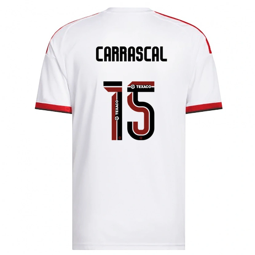 Danxen Damen Jorge Carrascal #15 Weiß Rot Schwarz Auswärtstrikot Trikot 2026/27 T-Shirt