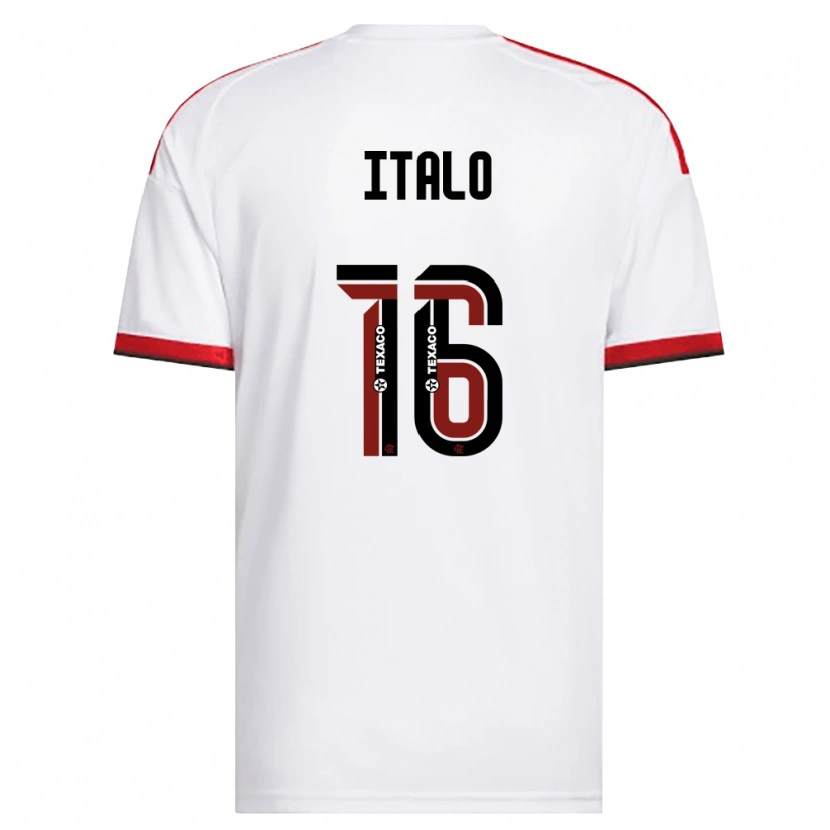 Danxen Damen Italo Pereira Dos Santos #16 Weiß Rot Schwarz Auswärtstrikot Trikot 2026/27 T-Shirt