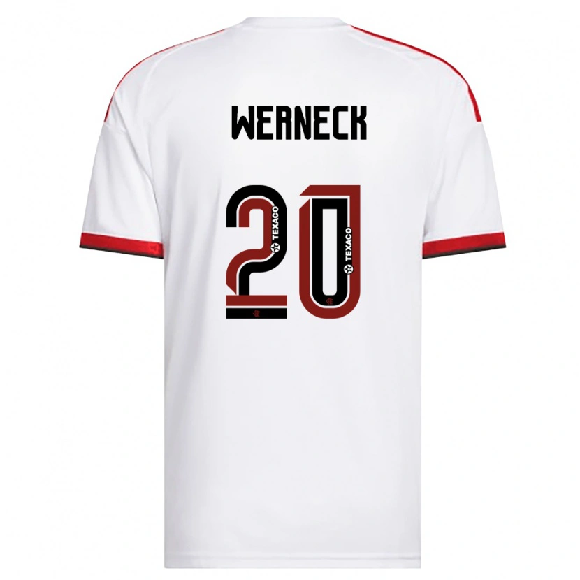 Danxen Damen Gabriel Werneck #20 Weiß Rot Schwarz Auswärtstrikot Trikot 2026/27 T-Shirt
