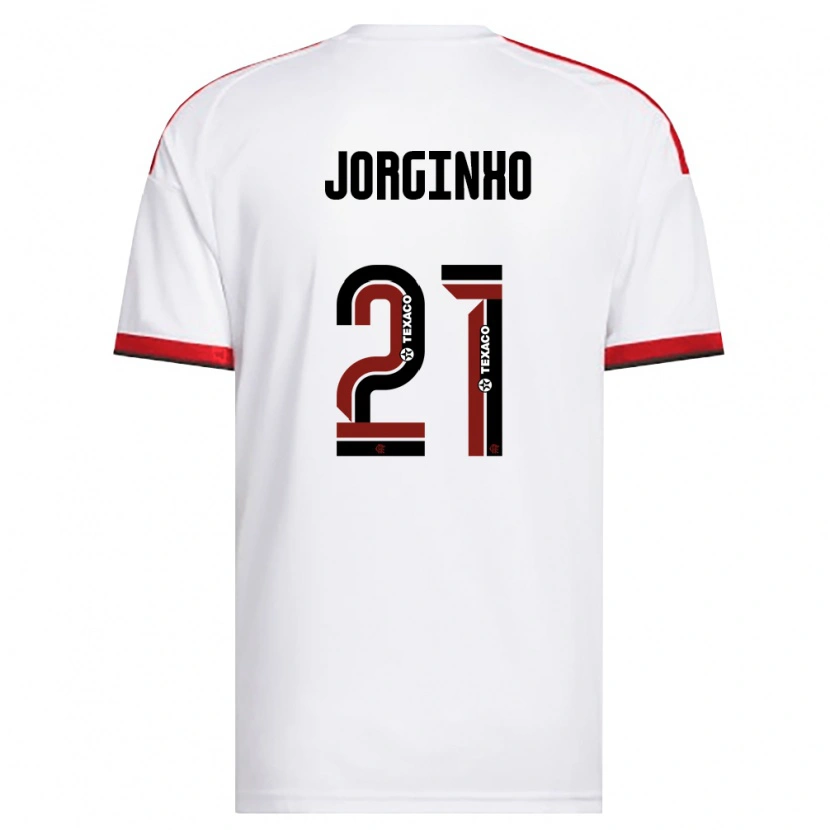 Danxen Damen Jorginho #21 Weiß Rot Schwarz Auswärtstrikot Trikot 2026/27 T-Shirt