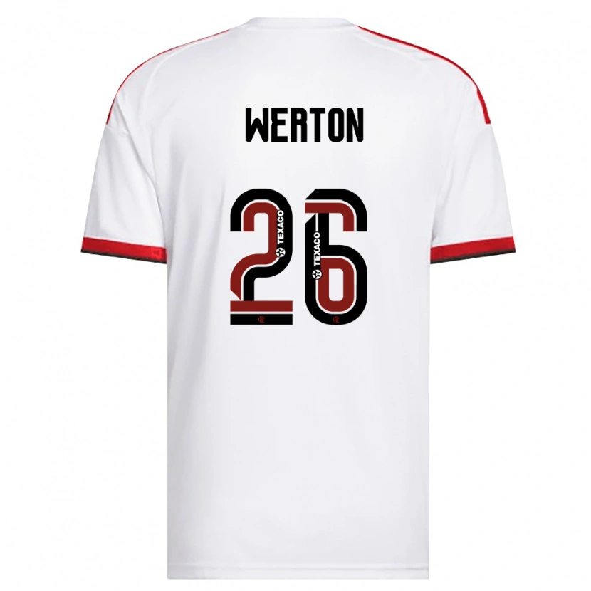 Danxen Damen Werton #26 Weiß Rot Schwarz Auswärtstrikot Trikot 2026/27 T-Shirt