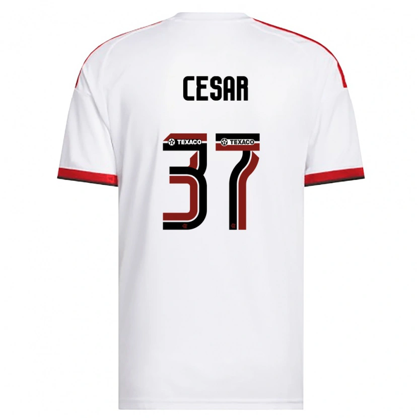 Danxen Damen Cesar #37 Weiß Rot Schwarz Auswärtstrikot Trikot 2026/27 T-Shirt