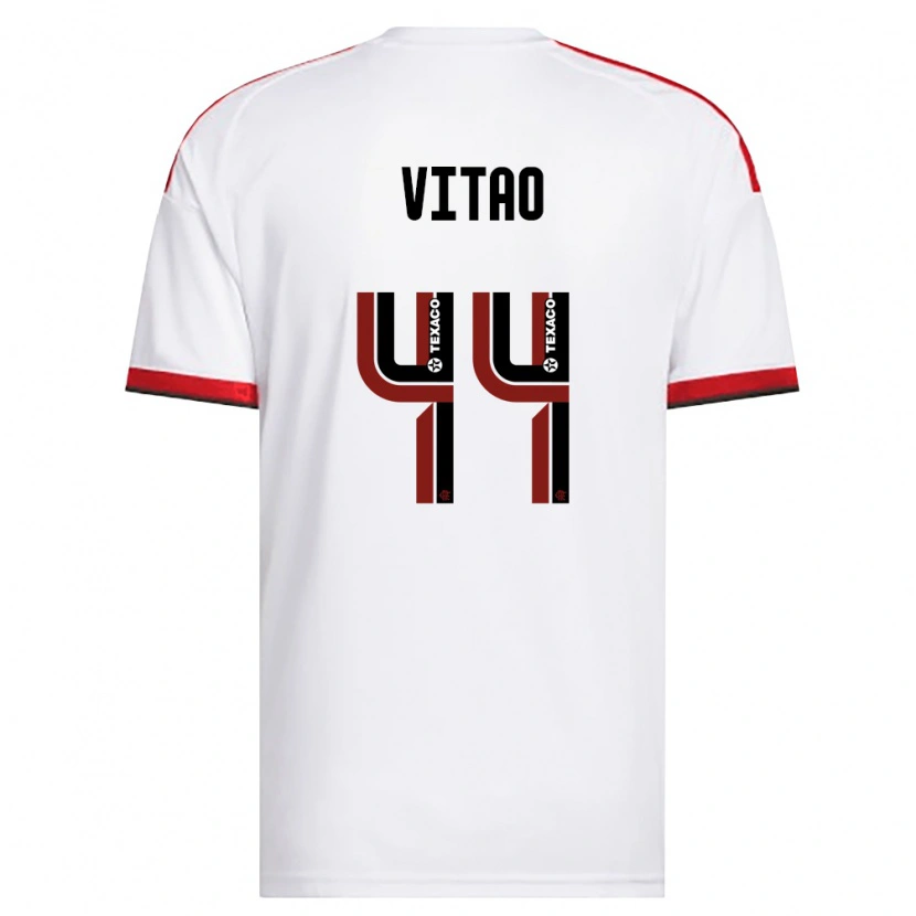 Danxen Damen Vitor Eduardo Da Silva Matos #44 Weiß Rot Schwarz Auswärtstrikot Trikot 2026/27 T-Shirt
