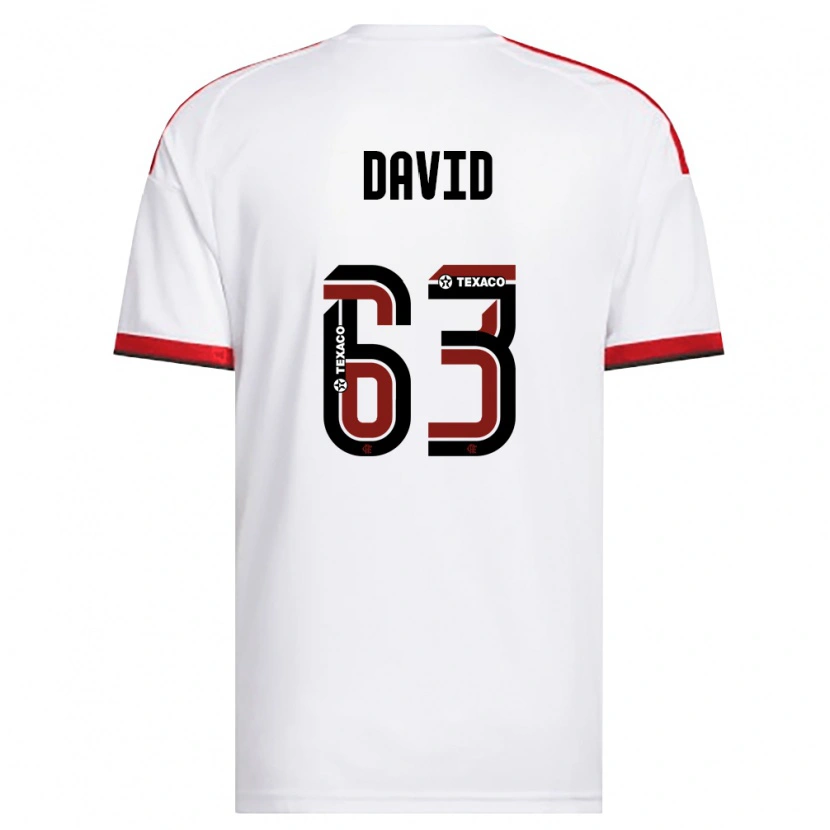 Danxen Damen David Viana De Oliveira #63 Weiß Rot Schwarz Auswärtstrikot Trikot 2026/27 T-Shirt