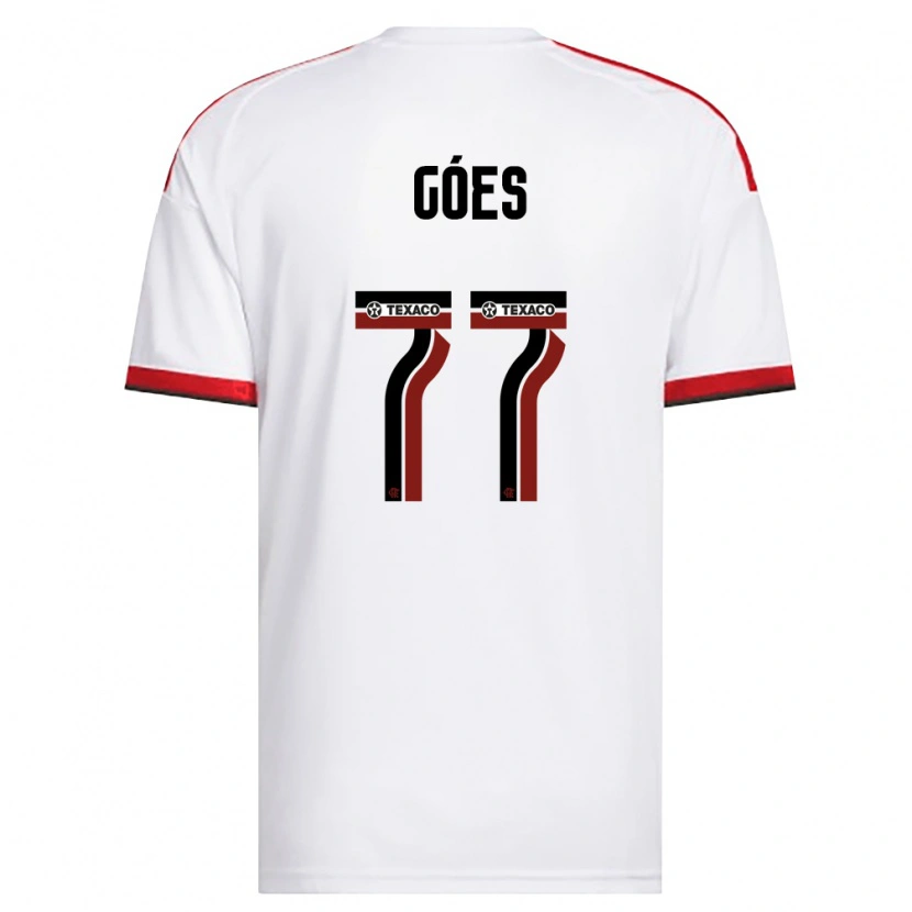 Danxen Damen Johnny Góes #77 Weiß Rot Schwarz Auswärtstrikot Trikot 2026/27 T-Shirt