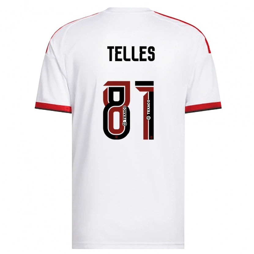 Danxen Damen Douglas Telles #81 Weiß Rot Schwarz Auswärtstrikot Trikot 2026/27 T-Shirt