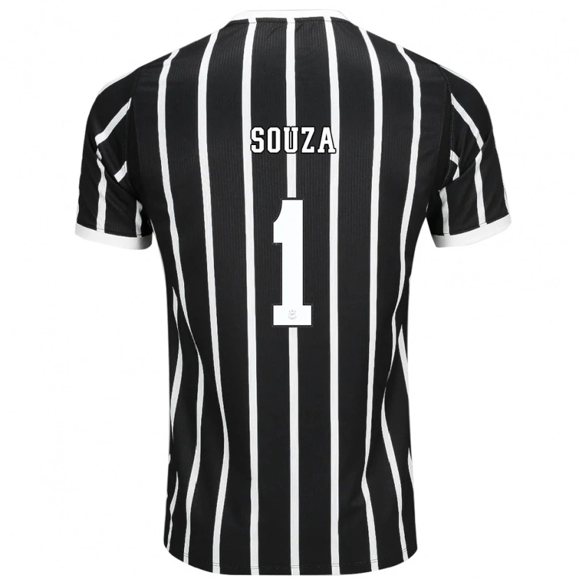 Danxen Damen Hugo Souza #1 Schwarz Weiß Rot Auswärtstrikot Trikot 2026/27 T-Shirt