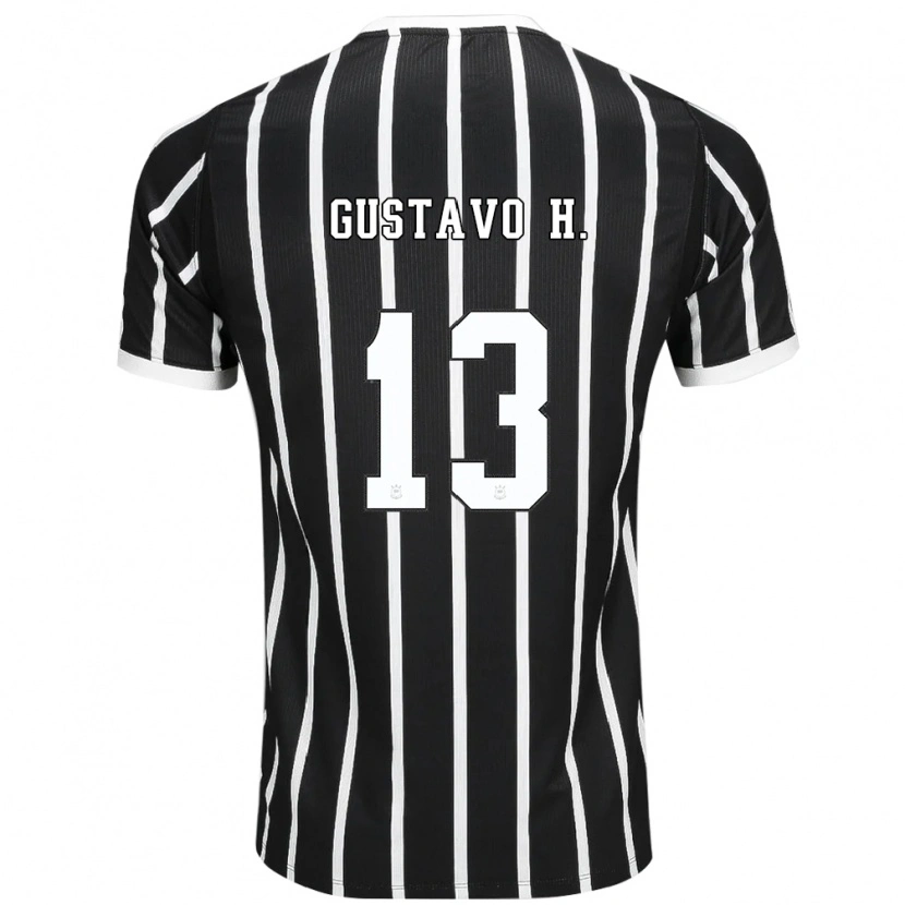 Danxen Damen Gustavo Henrique #13 Schwarz Weiß Rot Auswärtstrikot Trikot 2026/27 T-Shirt