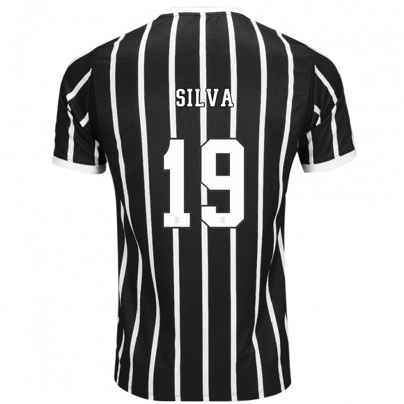 Danxen Damen Gustavo Silva #19 Schwarz Weiß Rot Auswärtstrikot Trikot 2026/27 T-Shirt