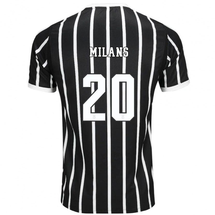 Danxen Damen Pedro Milans #20 Schwarz Weiß Rot Auswärtstrikot Trikot 2026/27 T-Shirt