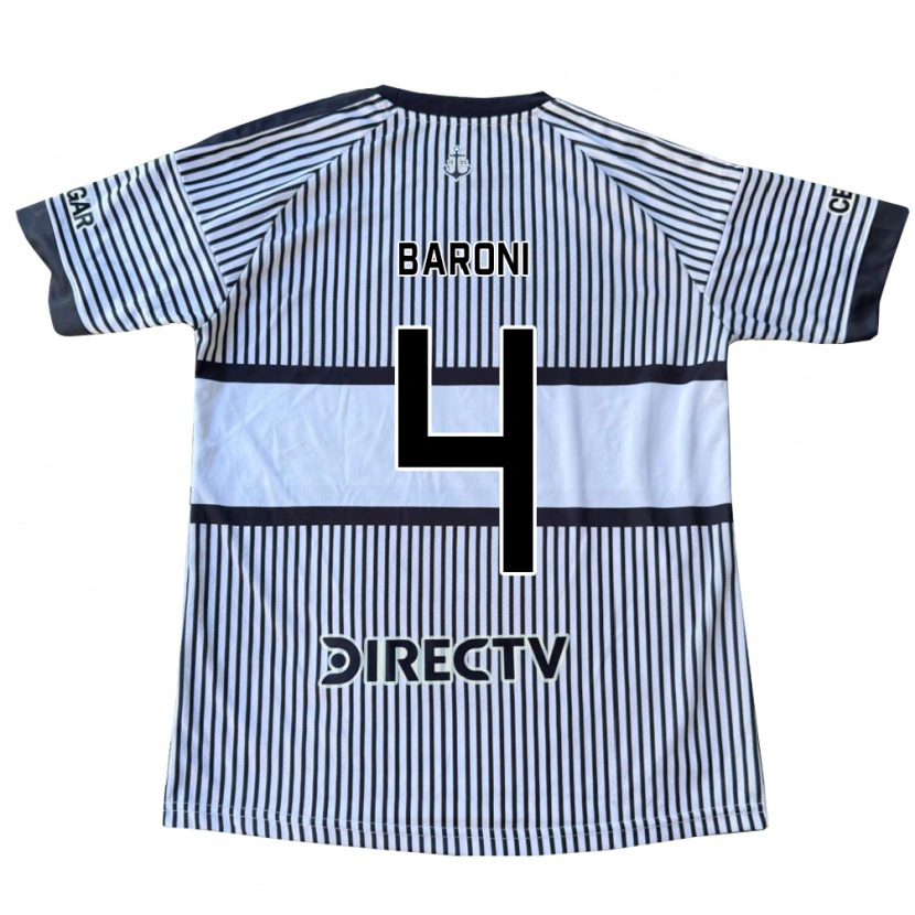 Danxen Damen Matías Baroni #4 Weiß Schwarz Gelb Auswärtstrikot Trikot 2026/27 T-Shirt
