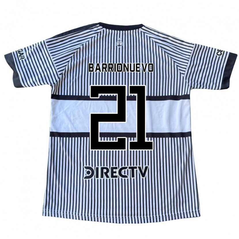 Danxen Damen Emiliano Barrionuevo #21 Weiß Schwarz Gelb Auswärtstrikot Trikot 2026/27 T-Shirt