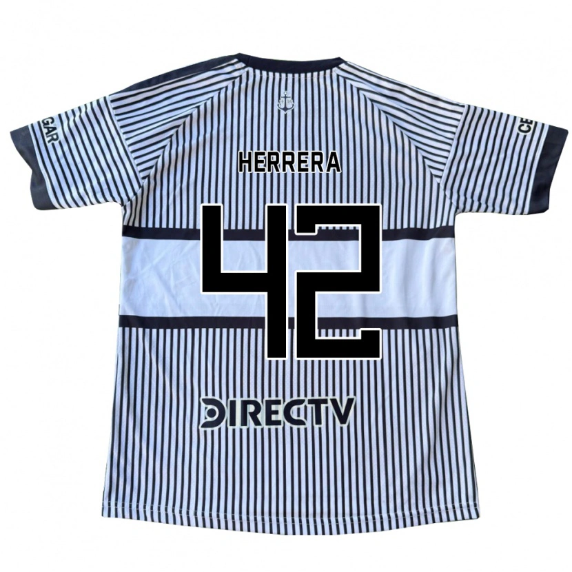 Danxen Damen Facundo Herrera #42 Weiß Schwarz Gelb Auswärtstrikot Trikot 2026/27 T-Shirt