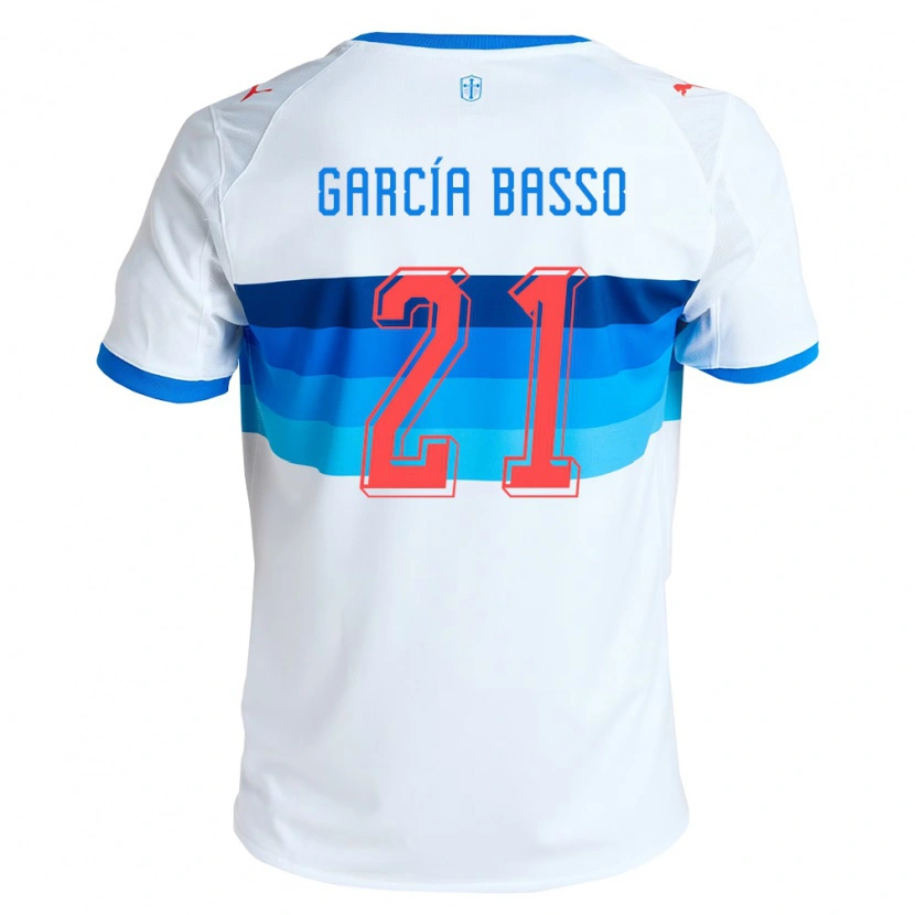 Danxen Damen Agustín García Basso #21 Weiß Himmelblau Heimtrikot Trikot 2026/27 T-Shirt