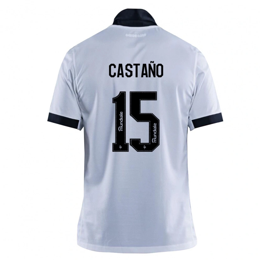 Danxen Damen Kevin Castaño #15 Schwarz Weiß Auswärtstrikot Trikot 2026/27 T-Shirt