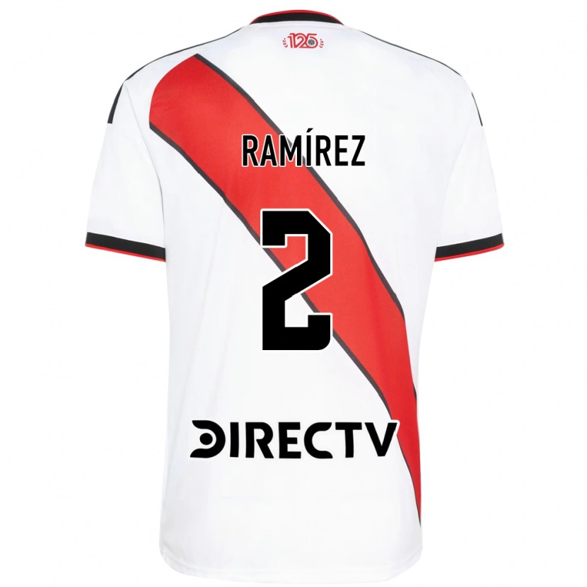 Danxen Kinder Tobías Ramírez #2 Rot Weiß Schwarz Heimtrikot Trikot 2026/27 T-Shirt