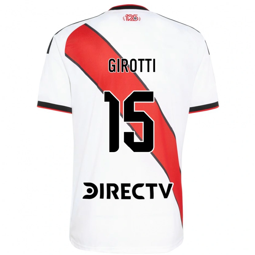 Danxen Kinder Federico Girotti #15 Rot Weiß Schwarz Heimtrikot Trikot 2026/27 T-Shirt