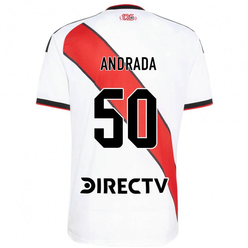 Danxen Kinder Tobías Andrada #50 Rot Weiß Schwarz Heimtrikot Trikot 2026/27 T-Shirt