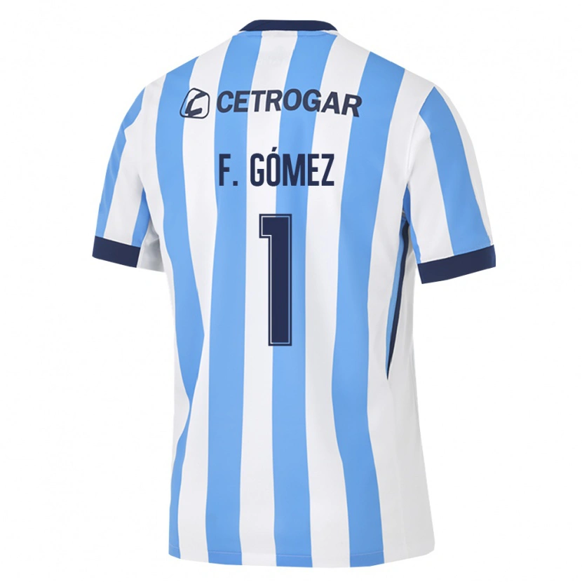 Danxen Kinder Francisco Gómez #1 Hellblau Weiß Schwarz Heimtrikot Trikot 2026/27 T-Shirt