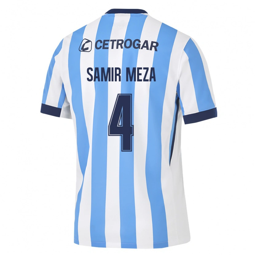 Danxen Kinder Samir Meza #4 Hellblau Weiß Schwarz Heimtrikot Trikot 2026/27 T-Shirt