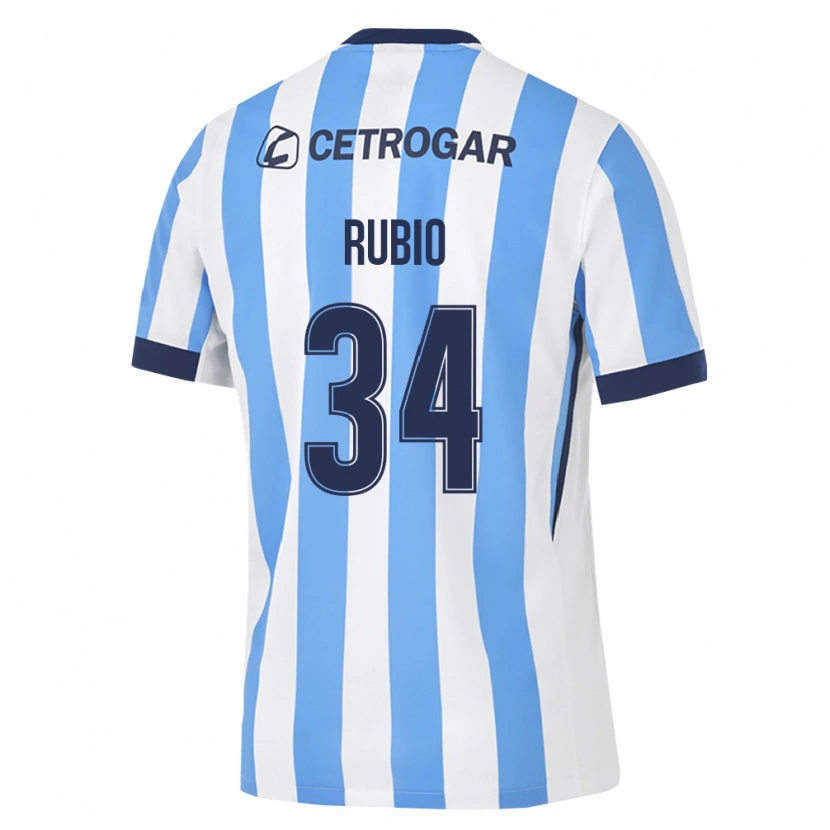 Danxen Kinder Tobías Rubio #34 Hellblau Weiß Schwarz Heimtrikot Trikot 2026/27 T-Shirt