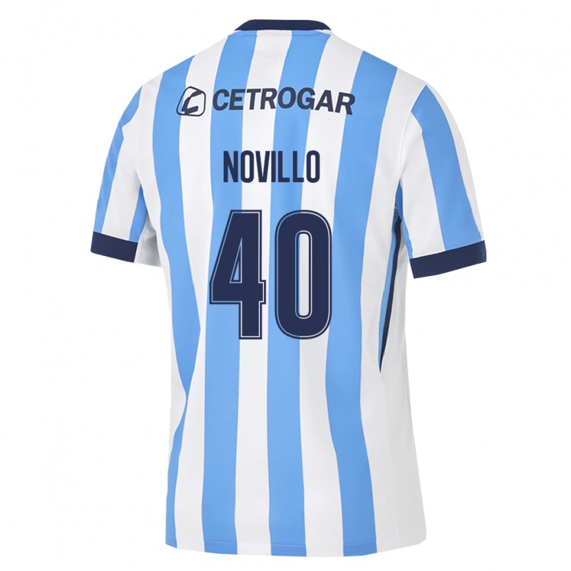 Danxen Kinder Joaquin Novillo #40 Hellblau Weiß Schwarz Heimtrikot Trikot 2026/27 T-Shirt