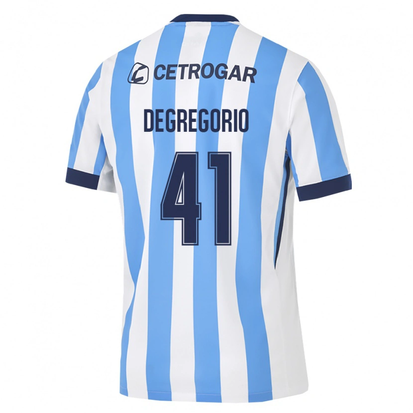 Danxen Kinder Ramiro Degregorio #41 Hellblau Weiß Schwarz Heimtrikot Trikot 2026/27 T-Shirt