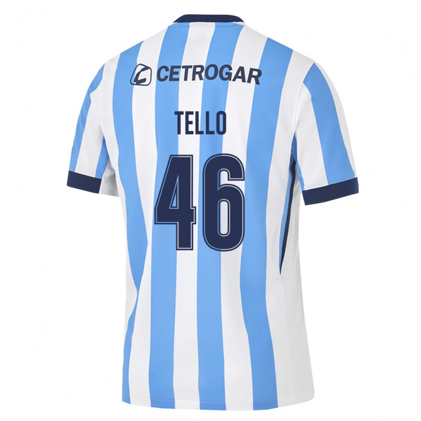 Danxen Kinder Alejandro Tello #46 Hellblau Weiß Schwarz Heimtrikot Trikot 2026/27 T-Shirt
