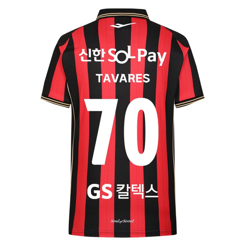 Danxen Kinder Ronaldo Tavares #70 Rot Weiß Schwarz Heimtrikot Trikot 2026/27 T-Shirt