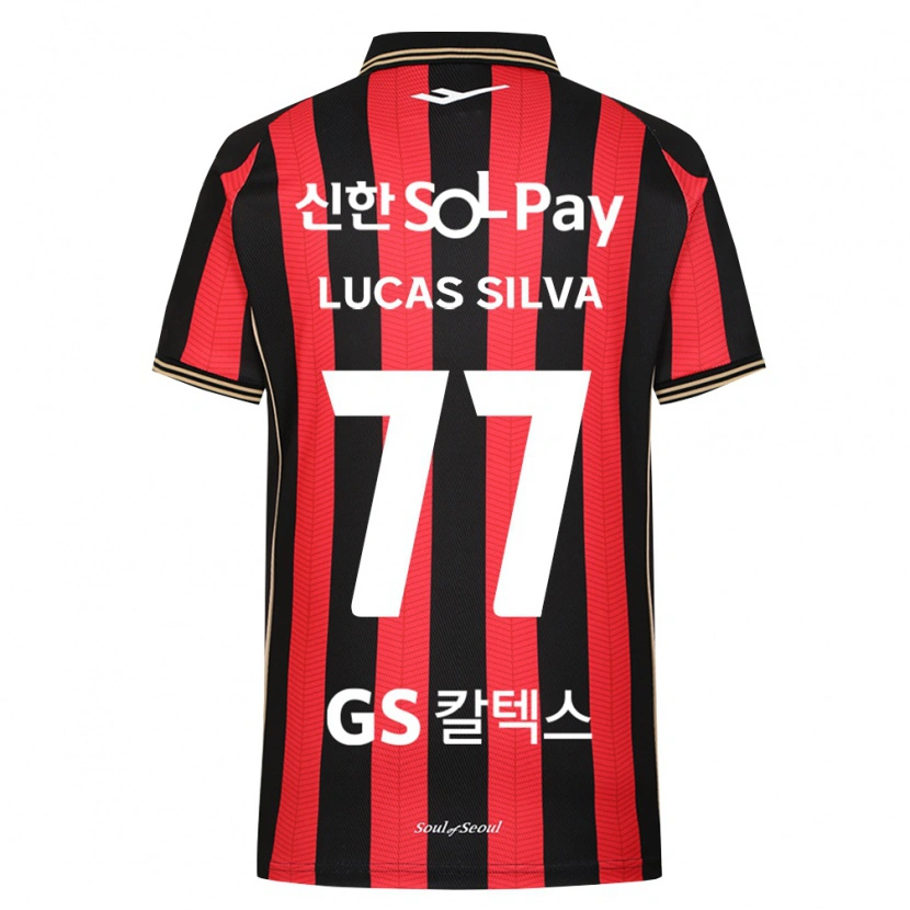 Danxen Kinder Lucas Silva #77 Rot Weiß Schwarz Heimtrikot Trikot 2026/27 T-Shirt