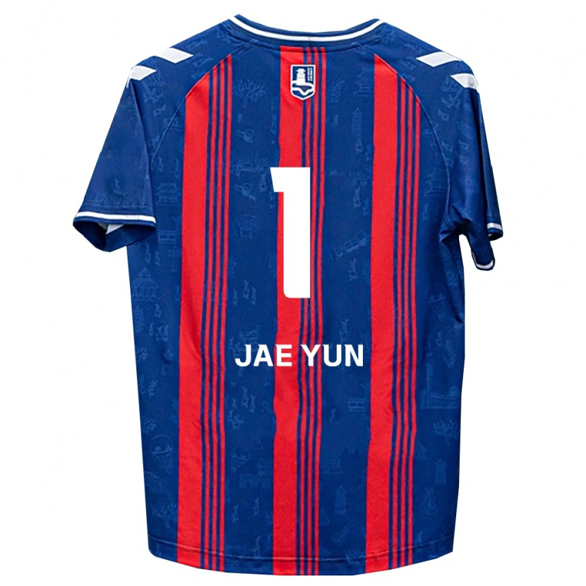 Danxen Kinder Jae-Yun Hwang #1 Blau Rot Weiß Heimtrikot Trikot 2026/27 T-Shirt
