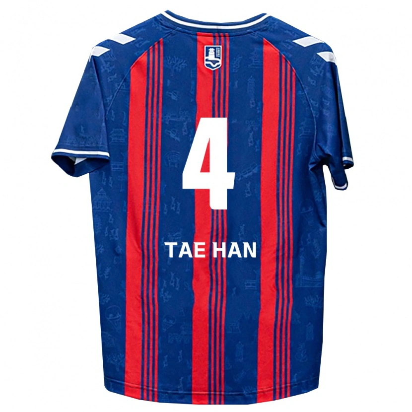 Danxen Kinder Tae-Han Kim #4 Blau Rot Weiß Heimtrikot Trikot 2026/27 T-Shirt