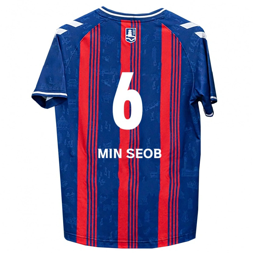 Danxen Kinder Min-Seob Song #6 Blau Rot Weiß Heimtrikot Trikot 2026/27 T-Shirt
