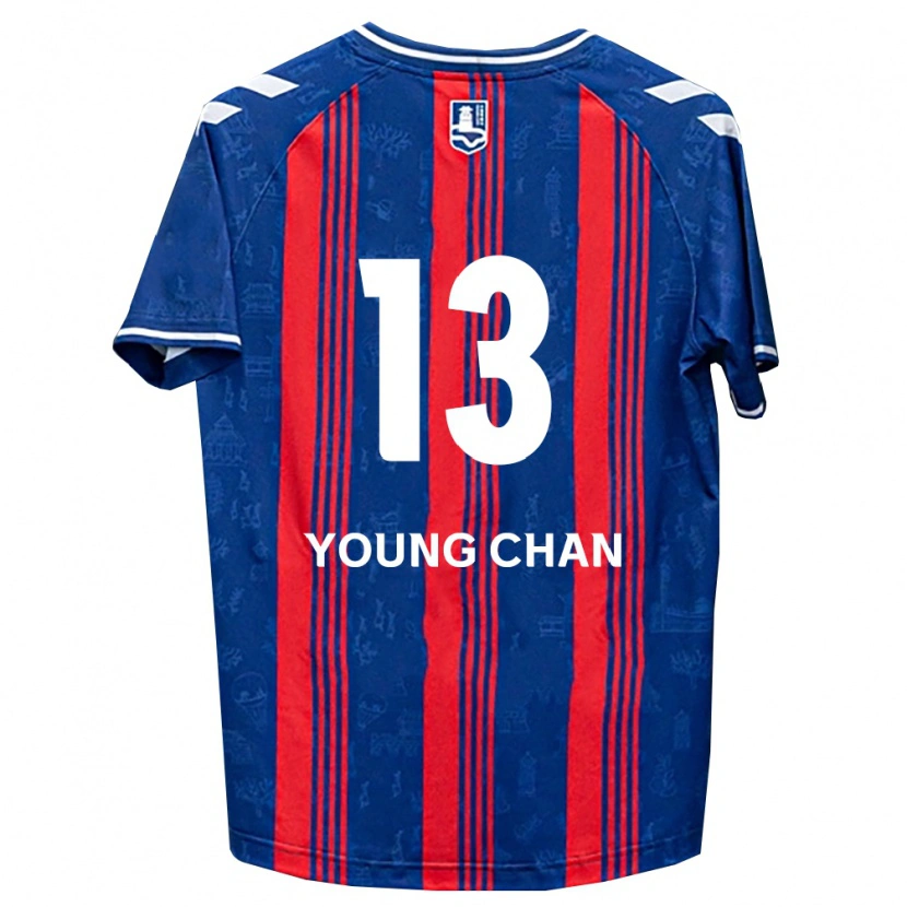 Danxen Kinder Young-Chan Ham #13 Blau Rot Weiß Heimtrikot Trikot 2026/27 T-Shirt