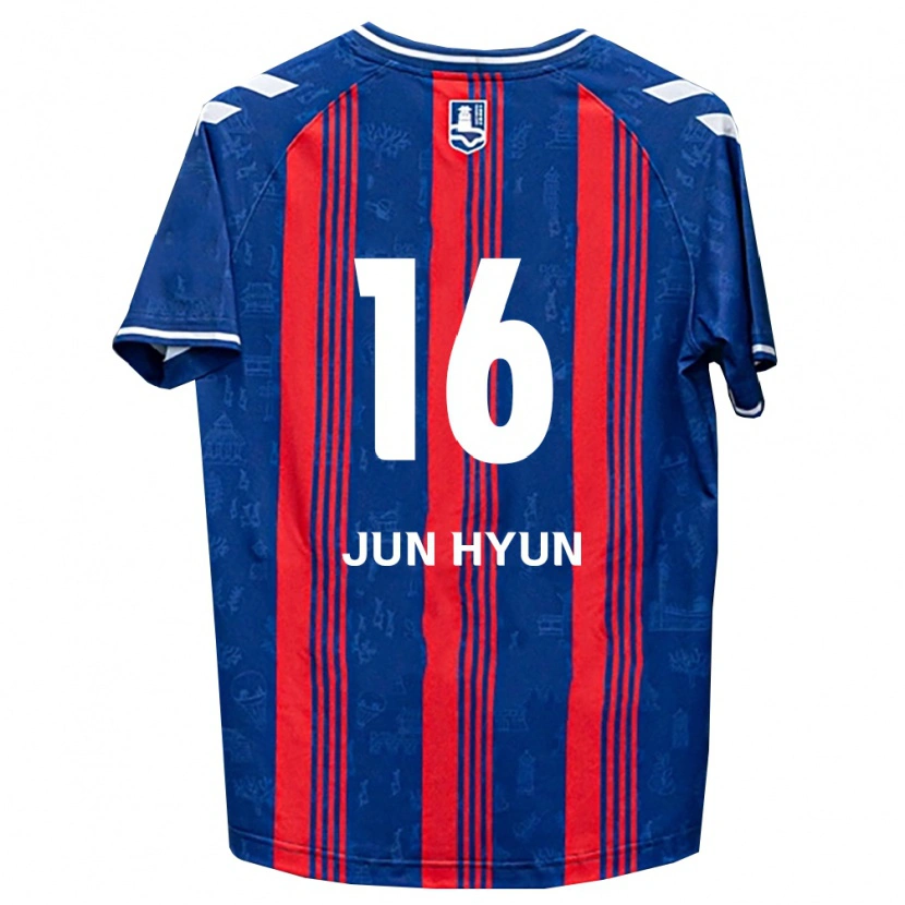 Danxen Kinder Jun-Hyun Jo #16 Blau Rot Weiß Heimtrikot Trikot 2026/27 T-Shirt
