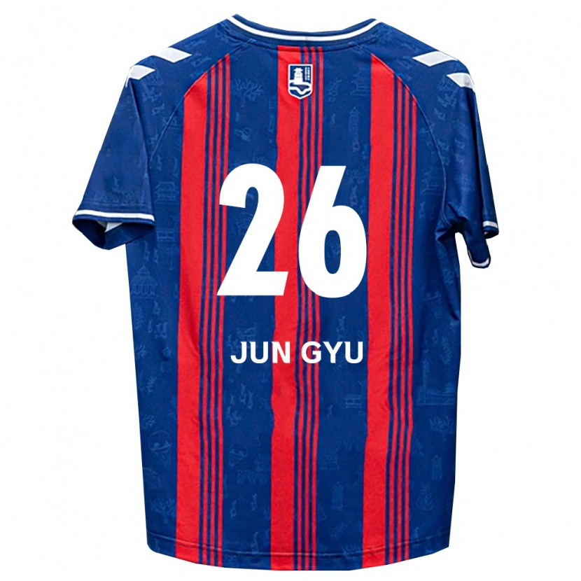 Danxen Kinder Jun-Gyu Ahn #26 Blau Rot Weiß Heimtrikot Trikot 2026/27 T-Shirt
