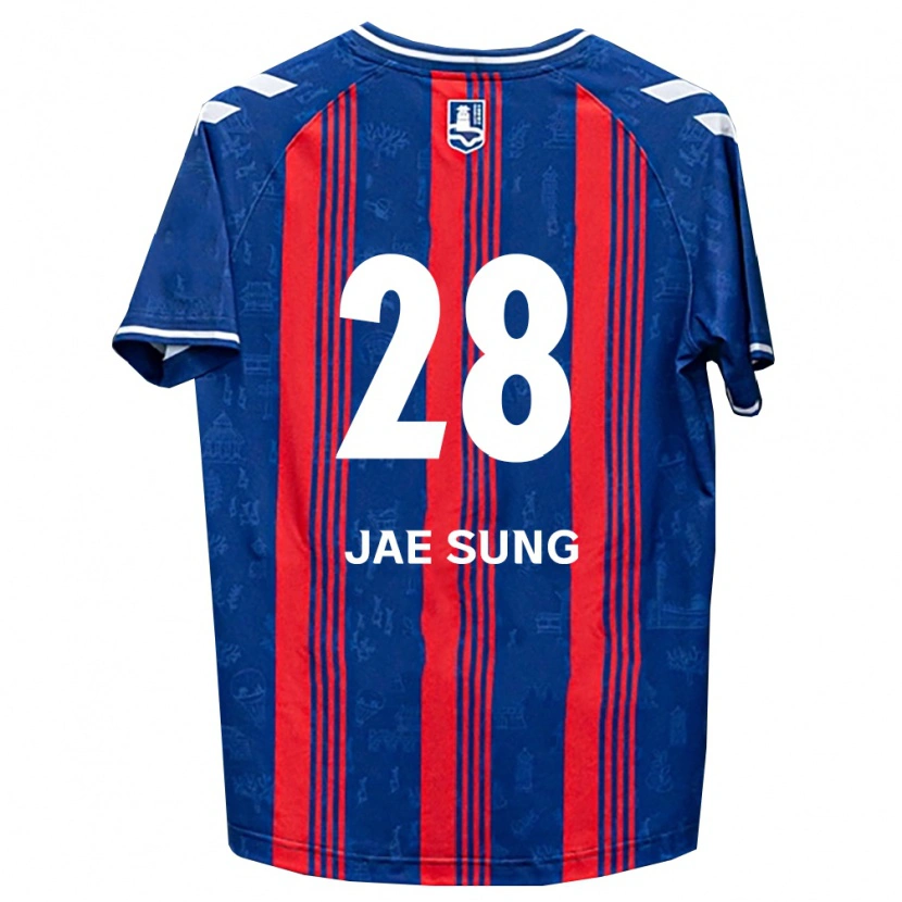 Danxen Kinder Jae-Sung Kim #28 Blau Rot Weiß Heimtrikot Trikot 2026/27 T-Shirt
