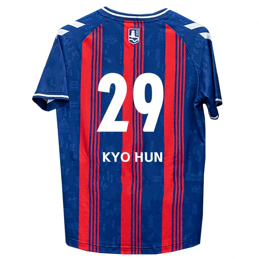 Danxen Kinder Kyo-Hun Kang #29 Blau Rot Weiß Heimtrikot Trikot 2026/27 T-Shirt